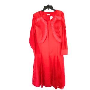 Regalia 2 PC dress suit l Red Jacket l Red Dress l Business